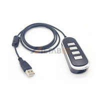 Câble adaptateur multifonctionnel 30cm RJ9 vers USB 4P4C 4 broches mâle vers femelle pour applications téléphoniques et électriques