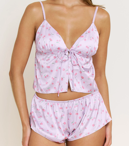 Ensemble de pyjama 2 pièces pour femme, vêtements de maison pour femmes, camisole et short, vêtements de nuit pour femmes, nuisette sans manches - Product Image 1