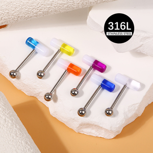 <span class=keywords><strong>Piercing</strong></span> <span class=keywords><strong>de</strong></span> la <span class=keywords><strong>langue</strong></span> en acrylique sexy 14g, bijoux <span class=keywords><strong>de</strong></span> <span class=keywords><strong>piercing</strong></span> <span class=keywords><strong>de</strong></span> la <span class=keywords><strong>langue</strong></span>, barre en acier chirurgical, capsule <span class=keywords><strong>de</strong></span> <span class=keywords><strong>piercing</strong></span> <span class=keywords><strong>de</strong></span> la <span class=keywords><strong>langue</strong></span> - Product Image 2