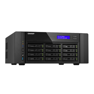 QNAP TS-h1290FX <span class=keywords><strong>NAS</strong></span> 12 baies |   Ports doubles 25G + doubles 2.5G |   Interface USB |   Stockage d'entreprise ZFS |   Gagnant du Red Dot Award |   En stock - Product Image 1