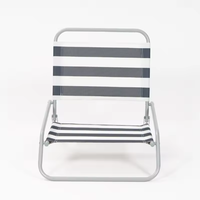 Chaise de plage moderne pour les vacances en plein air, pêche, couleurs rayées, confortable, durable, pliable, légère, portable, sillas de playa
