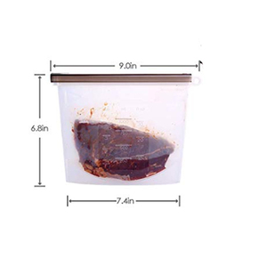 Sac de conservation alimentaire en silicone réutilisable à fermeture hermétique sous vide - Product Image 5