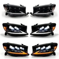 Phares LED 12V modifiés pour Fortuner 2008-2011 avec lentille de projecteur, feux de jour DRL et clignotants dynamiques – Éclairage automobile