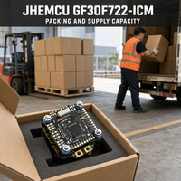 Contrôleur de vol JHEMCU GF30F722-ICM F722 Flytower F7 avec ESC 4-en-1 45A 55A 3-8S pour drones FPV Freestyle Cinewhoop de 5-7 pouces