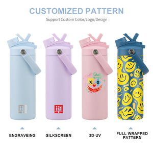 Custom Logo 18oz Dual Drinking Dust Proof Water Bottle 12H <strong>Hot</strong> 24H Cold Stainless Steel <strong>Flask</strong> for Working Out - Product Image 5