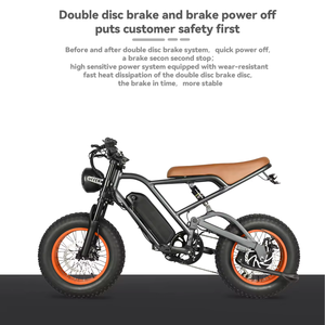 Bicicleta Eléctrica de Carretera de Largo Alcance con Motor sin Escobillas de 350W, Cuadro de Aluminio con Suspensión Completa, 48V 624Wh DP-1601, Sistema de 7 Velocidades - Product Image 3