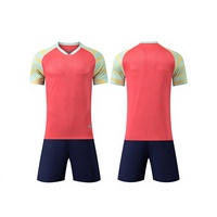 Maillot de football imprimé par sublimation 3D, personnalisable avec nom et numéro brodés, manches courtes, séchage rapide, respirant, 100% polyester, club, été
