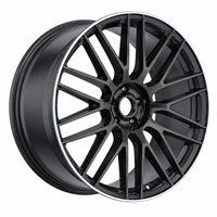 Jantes en alliage d'aluminium AL 18 19 20 21 22 pouces 5x112, design multi-rayons en maille, noir brillant, vente flash pour Mercedes Benz