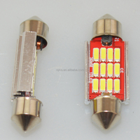 Éclairage intérieur automobile 9-16V 36mm 12SMD 12 LED 4014 Festoon C5W, lampe de lecture intérieure de voiture, lampe LED Festoon pour voiture