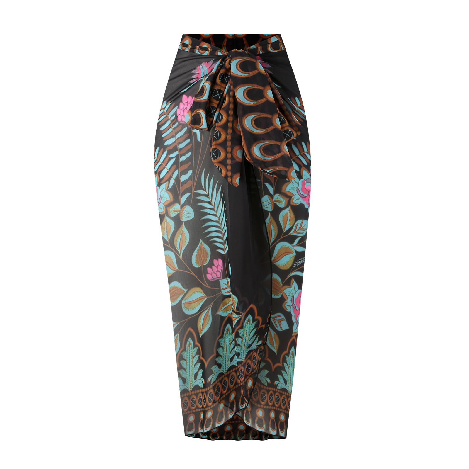 Mesh maxi skirt