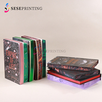 Impression de livres avec bords pulvérisés sur mesure et jaquette réversible pour boîtes d'abonnement de livres, service OEM