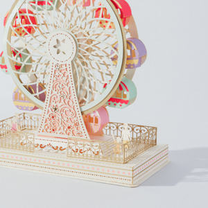 Casse-tête en papier 3D personnalisé Grande roue Miniatures Kit de bricolage Jouet pour bébé pour filles - Product Image 3