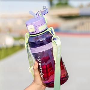 Grande <span class=keywords><strong>Gourde</strong></span> de <span class=keywords><strong>Sport</strong></span> en Plastique Grande Capacité 1500ML avec Paille et Poignée - Product Image 4