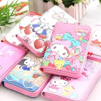 Portamonete simpatico cartone animato Hello Kitty portafoglio in pelle PU borsa regalo donna all'ingrosso borsa portamonete portatile con cerniera
