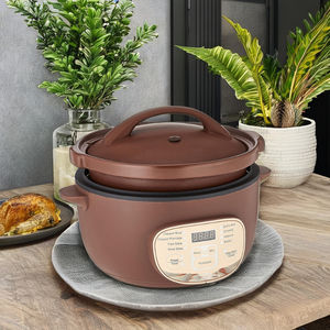 Mijoteuse électrique en argile violette 2L 3L Pot intérieur en céramique faïence trempée pour usage domestique voiture fer manuel hôtel extérieur - Product Image 6