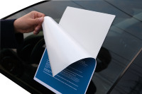 Stiker Jendela Mobil Eksterior Interior Laser Kosong 8.5'' X 11'' Custom Die Cut Panduan Pembeli Anti UV