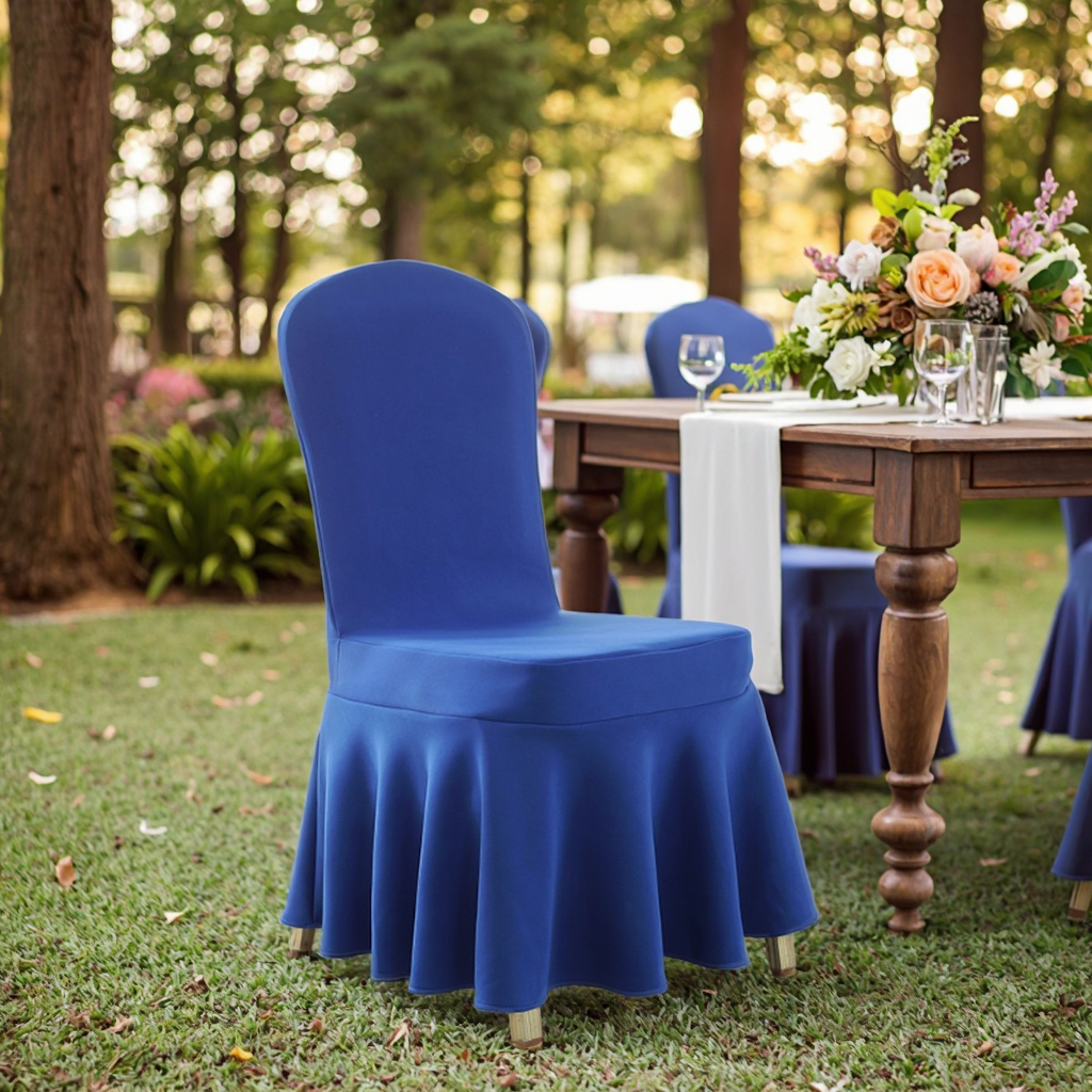 Coprisedie da pranzo, set da 4 pezzi, coprisedie elastici universali rimovibili adatti per casa, hotel, feste, matrimoni, conferenze, Natale e altre | Leroy Merlin