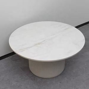 Ensembles de tables basses modernes en Sinterstone et bois, au design élégant et pliable, pour le mobilier de salon - Product Image 1