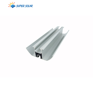 Sistema <span class=keywords><strong>di</strong></span> Montaggio Solare Super Resistente in Alluminio Anodizzato e Acciaio, Impermeabile, con Binario a W per Installazione Fotovoltaica a Terra e su Tetto - Product Image 1