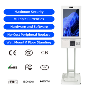 Kiosque de commande de nourriture en libre-service <span class=keywords><strong>pour</strong></span> restaurant, écran tactile capacitif mural de 21,5 pouces, tout-en-<span class=keywords><strong>un</strong></span>, avec paiement - Product Image 2