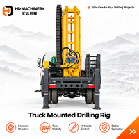 HDT-280 280m Foreuse de puits montée sur camion, machine de forage hydraulique pneumatique