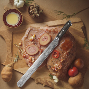 <span class=keywords><strong>Couteau</strong></span> <span class=keywords><strong>à</strong></span> découper en acier inoxydable pour barbecue de dinde, <span class=keywords><strong>couteau</strong></span> <span class=keywords><strong>à</strong></span> trancher de 12 pouces pour <span class=keywords><strong>jambon</strong></span> de poitrine - Product Image 1
