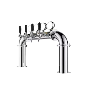 Dispensador <span class=keywords><strong>de</strong></span> <span class=keywords><strong>Cerveza</strong></span> Comercial Tipo Torre, <span class=keywords><strong>de</strong></span> Acero Inoxidable Cromado, en Forma <span class=keywords><strong>de</strong></span> T, Enfriador Multi-Bebidas para Vino y Jugos - Product Image 1