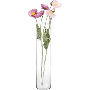 Jarrón de Flores Cilíndrico de Vidrio Transparente Moderno, Estilo Art Deco, para Decoración del Hogar, Bodas, Hoteles y Eventos, Precio de Fábrica - Product Image 1