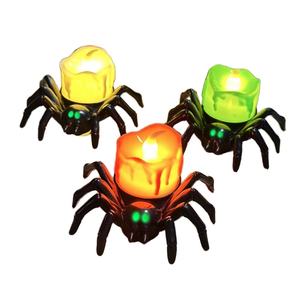 Luz Nocturna Electrónica de Araña para Halloween, Velas Decorativas para Fiestas, Decoración para el Hogar de Halloween - Product Image 1