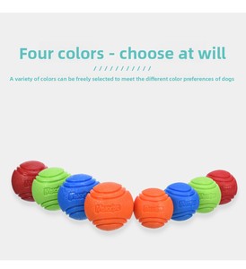 Pelota de Goma Indestructible para Perros, Juguete Masticable con Sonido, Flotante, para el Cuidado Dental, Juguete Interactivo para Perros, Suministros para Mascotas - Product Image 5