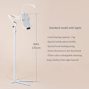 Support de <span class=keywords><strong>livre</strong></span> de lecture au sol allongé <span class=keywords><strong>sur</strong></span> <span class=keywords><strong>le</strong></span> canapé dans <span class=keywords><strong>le</strong></span> lit étagère paresseux serre-livres de lecture support de lecture pour <span class=keywords><strong>téléphone</strong></span> iPad - Product Image 5