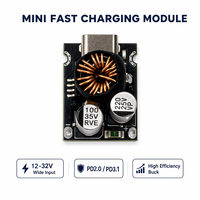 Module de charge rapide multi-protocoles Mini 65W avec sortie Type-C PD3.1/PD2.0, carte PCB