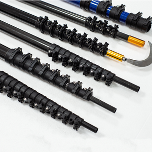 Palo telescópico <span class=keywords><strong>de</strong></span> fibra <span class=keywords><strong>de</strong></span> carbono para recolección <span class=keywords><strong>de</strong></span> palmeras <span class=keywords><strong>de</strong></span> coco areca, 50 pies, 60 pies, 70 pies, 80 pies, alto módulo - Product Image 5