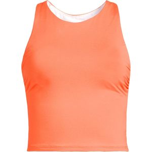 Women's Chlorine Resistant High Neck Racerback Midkini Swimsuit Top Sleeveless Spandex Polyester Competitive Swimwear - Product Image 3