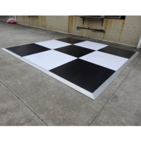 Nouvelle conception RK 6082-T6 en alliage d'aluminium, plancher de danse portable de 18 mm d'épaisseur à grain de bois pour usage intérieur, événements hôteliers et mariages