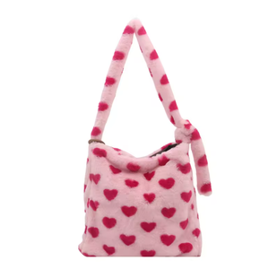 Plush men's and women's universal large capacity zipper <b>canvas</b> <b>backpack</b> new autumn and winter versatile shopping bag - Product Image 2