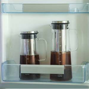 Macchina per caffè freddo e infusore per tè con caraffa di vetro resistente al calore ad alto borosilicato con filtro rimovibile in acciaio inossidabile - Product Image 3