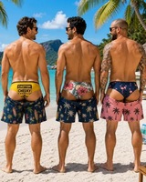 Shorts de bain fantaisie pour hommes avec imprimé 3D à effet d'illusion optique – Idéal pour la plage, les fêtes au bord de la piscine, ou comme idée cadeau amusante pour l'été