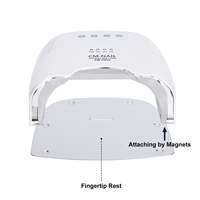 Lampe UV portable professionnelle 80W à séchage rapide sans fil 24 LED pour ongles, avec minuteur 15s/30s/60s/90s, séchoir à gel, machine de manucure pour salon