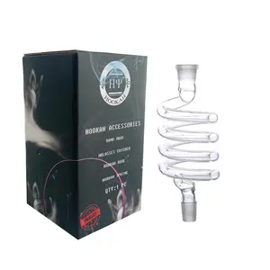 Spiral cam parçası Shisha nargile için burgu sigara nargile aksesuar