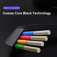 2025 Logo personnalisé Coque transparente universelle rétractable 3 en 1 Multi Multiple 3in1 Câble de chargeur de charge USB