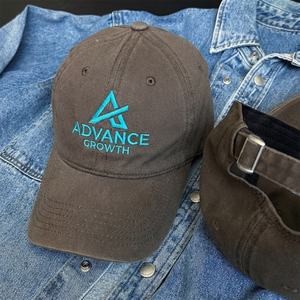 Casquettes de baseball personnalisées à 6 panneaux avec logo brodé, en coton lavé, non structurées, style « dad hat » - Product Image 1