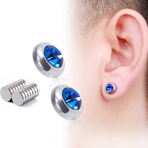 Boucles <span class=keywords><strong>d</strong></span>'oreilles magnétiques pour hommes pas chères, sans perçage - Product Image 1