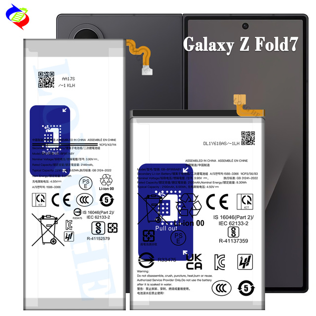 EB-BF966ABY EB-BF967ABY Mini 0 Cycle Rechargeable Batteries for Samsung Galaxy Z Fold7