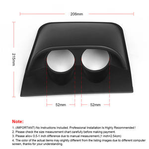 Factory Direct New Car Modification Two-Hole Instrument Panel Mounts 2-Hole Bracket for 52mm Racing Gauges <b>Head</b> <b>up</b> <b>Display</b> - Product Image 4
