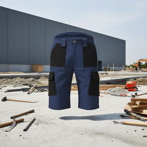 Ttake Shorts Regular Workwear 2XL <b>Black</b> Cargo Pocket Design - Product Image 3