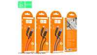 Connecteur D70V TPE Surface Nylon Tressé 1M 2.4A USB vers Micro Smart Phone Câbles de charge