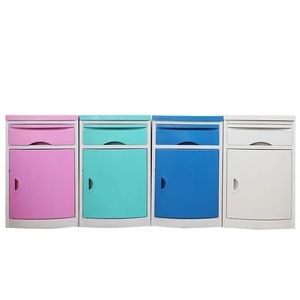 Hospital <b>Bedside</b> <b>Table</b> Plastic Storage Cabinet Durable Ward Use Bedroom Furniture For Children Adults Elderly - Product Image 1