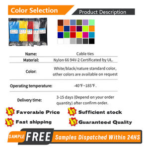 Zip Nylon Cable Ties Strong Self-Locking Heavy Duty Plastic Ties Wraps Never Break Black Tie Plastic - Product Image 2