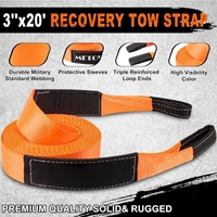 Sangle de récupération cinétique tout-terrain robuste pour véhicules 4x4, sangle de remorquage d'urgence